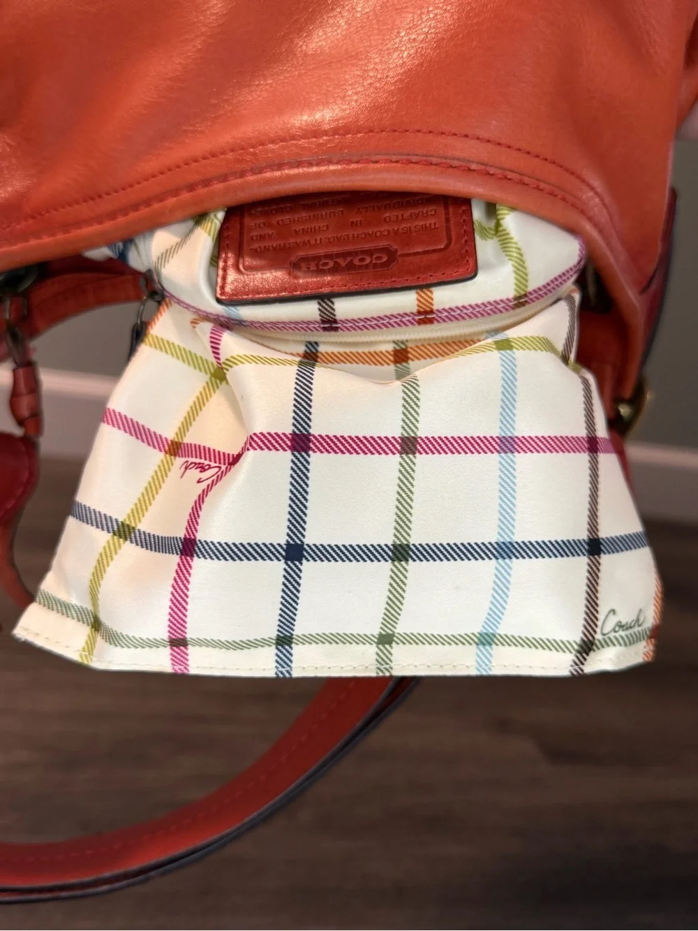 Coach Bleecker Duffle with Tattersall Interior - Picture 14 of 15